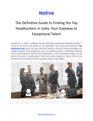 top headhunters india