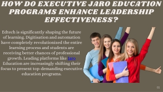 HOW DO EXECUTIVE JARO EDUCATION PROGRAMS ENHANCE LEADERSHIP EFFECTIVENESS