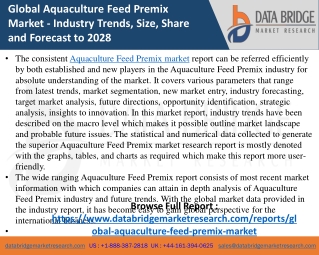 Aquaculture Feed Premix - Agricultural & Animal feed