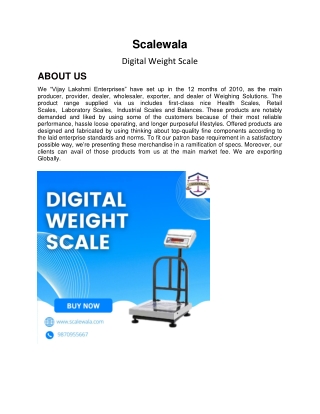 Digital Weight Scale