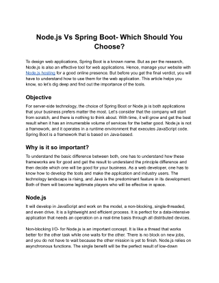 Node.js Vs Spring Boot- Which Should You Choose_