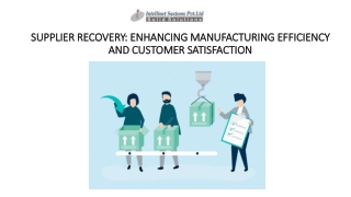 Enhancing Manufacturing Efficiency With Supplier Recovery Software - Intellinet