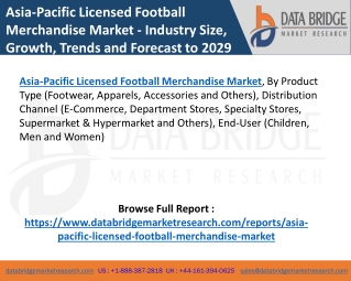 Asia-Pacific Licensed Football Merchandise Market