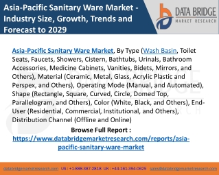 Asia-Pacific Sanitary Ware Market