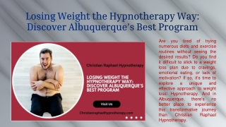 Losing Weight the Hypnotherapy Way Discover Albuquerque’s Best Program