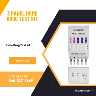 3 Panel Home Drug Test Kit