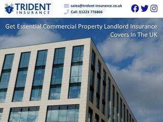 Get Essential Commercial Property Landlord Insurance Covers In The UK