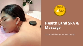 Massage Service In Dubai | Healthlandspa.me