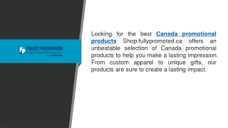 Canada Promotional Products Shop.fullypromoted.ca