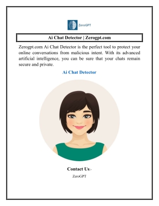 Ai Chat Detector  Zerogpt.com