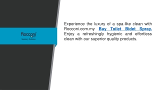 Buy Toilet Bidet Spray Rocconi.com.my