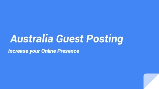 Collaborate with a Trusted Guest Posting Agency in Australia