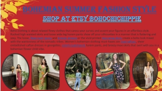 Bohemian summer Fashion Style