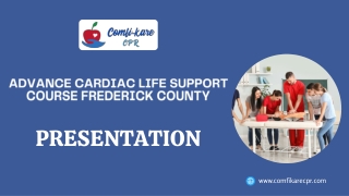 Advance Cardiac Life Support Course Frederick County