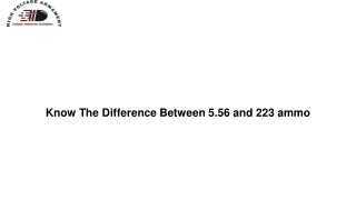 Know The Difference Between 5.56 and 223 ammo