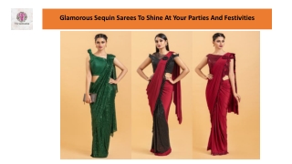 Glamorous Sequin Sarees To Shine At Your Parties And Festivities