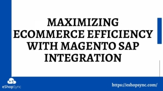 Power of SAP Magento 2 Integration : Unleashing Business Growth