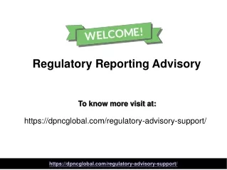 Regulatory Reporting Advisory