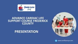 Advanced Cardiac Life Support Course Frederick County