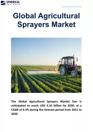 Global Agricultural Sprayers Market