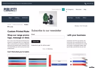 Buy Promotional and Custom Branded Rulers Online Australia