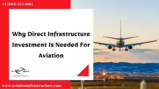 Why Direct Infrastructure Investment Is Needed For Aviation