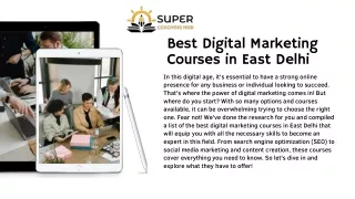 Best Digital Marketing Courses in East Delhi