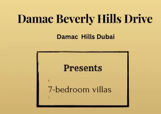 Damac Beverly Hills Drive  -E-Brochure