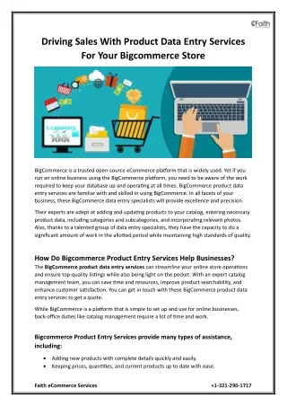 Driving Sales with Product Data Entry Services for Your Bigcommerce Store