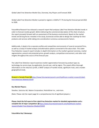 Label-Free Detection Market