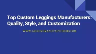 Trusted Wholesale Leggings Manufacturers: Partner With Industry-Leading Supplier