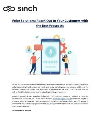 Voice Solutions