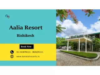 Conference Venues in Rishikesh | Aalia Resort in Rishikesh