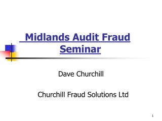 Midlands Audit Fraud Seminar