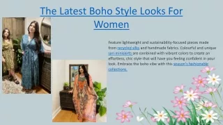 The latest boho-style looks for women