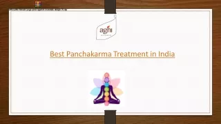 best panchakarma treatment in india