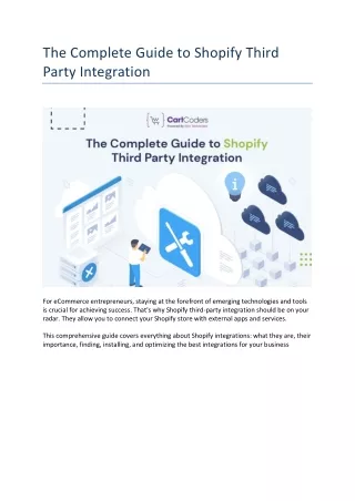The Complete Guide to Shopify Third Party Integration