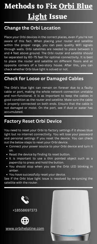 Orbi Blue Light : Good Guide to Fix