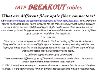 MTP breakout cables (ppt)