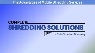 The Advantages of Mobile Shredding Services