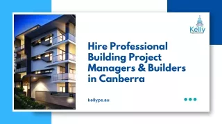 Hire Professional Building Project Managers & Builders in Canberra