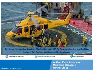 Offshore Helicopter Services Market Report 2023-2028 PDF | Growth | Trends