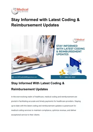 Stay Informed with Latest Coding & Reimbursement Updates