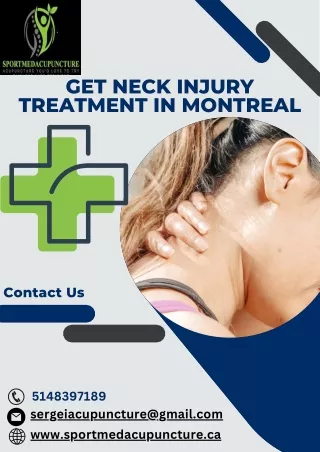 Get Neck Injury Treatment in Montreal