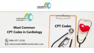 Most Common CPT Codes in Cardiology