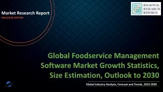 Foodservice Management Software Market Growth Statistics, Size Estimation, Outlook to 2030