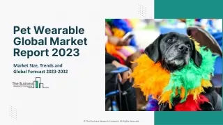 Pet Wearable Global Market 2023 : Major Drivers, Analysis, Size, Share, Growth