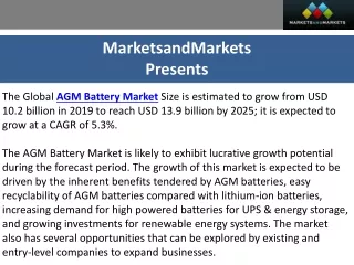 AGM Battery Market Dynamics: A Comprehensive Analysis of $13.9 Billion by 2025