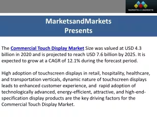 Seizing the Opportunity: Commercial Touch Display Market Poised to Reach $7.6 BN