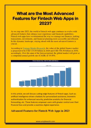 What are the Most Advanced Features for Fintech Web Apps in 2023?